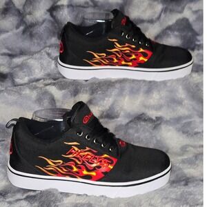 NWB Heelys Pro 20 Prints Black Red Flames Skate Shoes Men Size 8